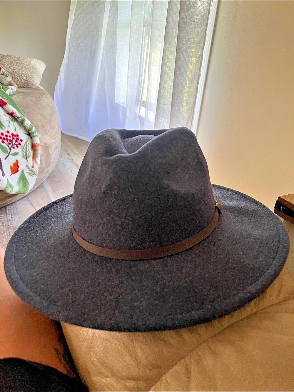 Men’s recycled polyester wool Panama hat